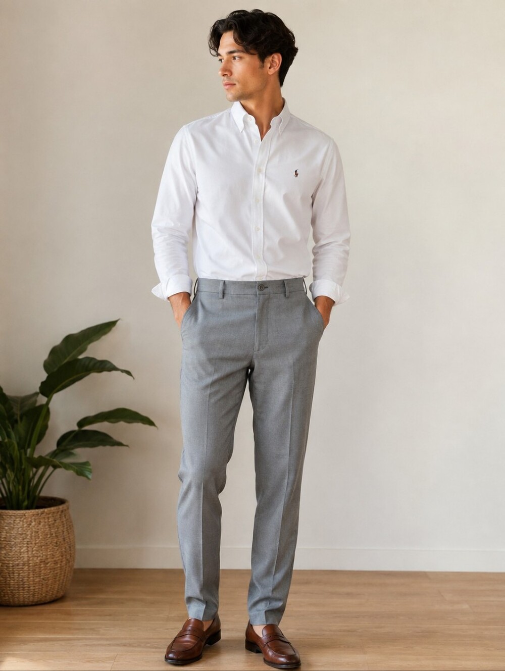 Lauren Ralph Lauren Black Label Men's Gray Dress Pants – Straight Leg 38W x 30L